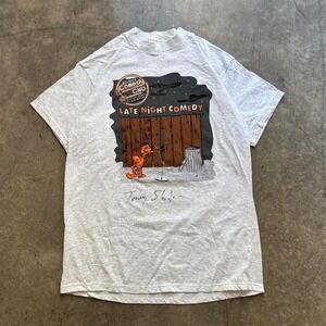 Vintage 90's Late Night Rivera Comedy Club Signed T Shirt Tultex Size XL